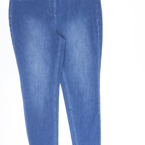 NEXT Womens Blue Cotton Jegging Jeans Size 16 L30 in Regular