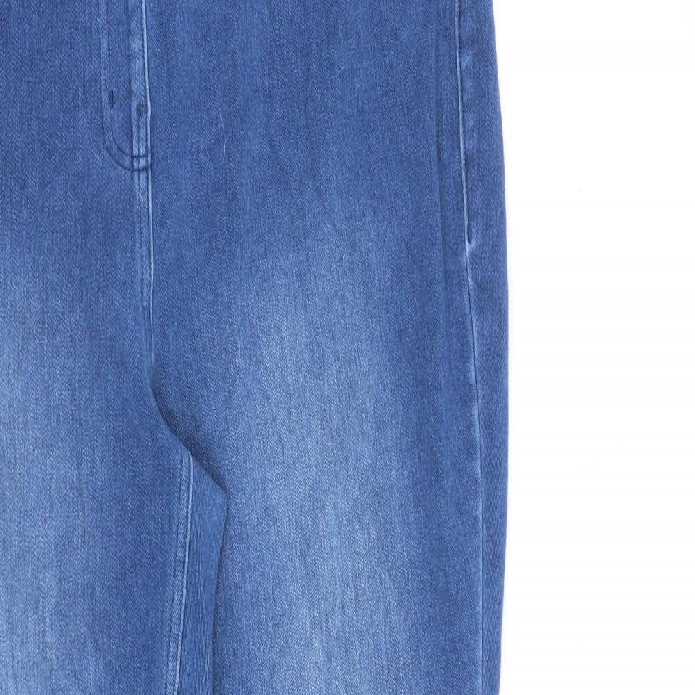 NEXT Womens Blue Cotton Jegging Jeans Size 16 L30 in Regular