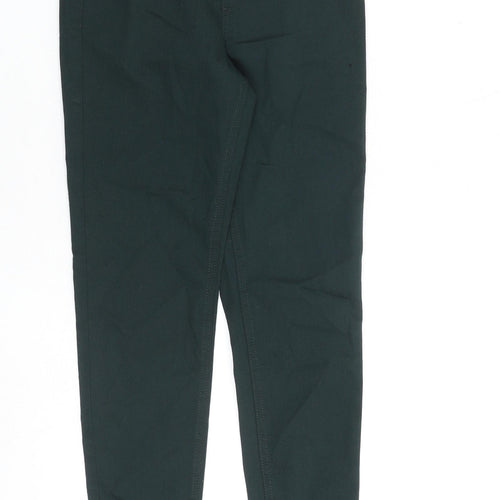 Marks and Spencer Womens Green Cotton Jegging Jeans Size 6 L26 in Regular