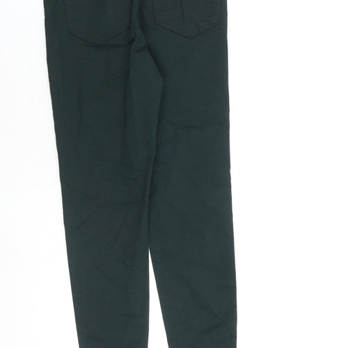Marks and Spencer Womens Green Cotton Jegging Jeans Size 6 L26 in Regular