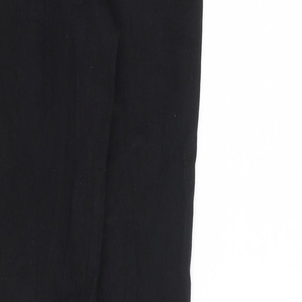 Marks and Spencer Womens Black Cotton Skinny Jeans Size 8 L30 in Slim Zip