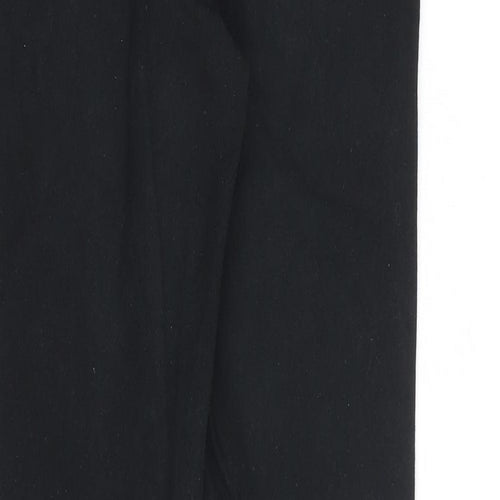NEXT Womens Black Cotton Skinny Jeans Size 10 L29 in Slim Zip
