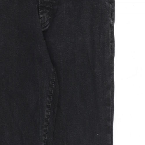 Denim & Co. Mens Grey Cotton Tapered Jeans Size 30 in L30 in Regular Zip