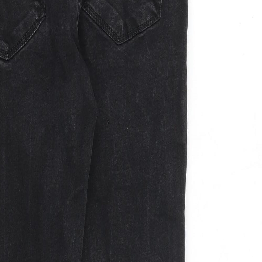 Denim & Co. Mens Grey Cotton Tapered Jeans Size 30 in L30 in Regular Zip
