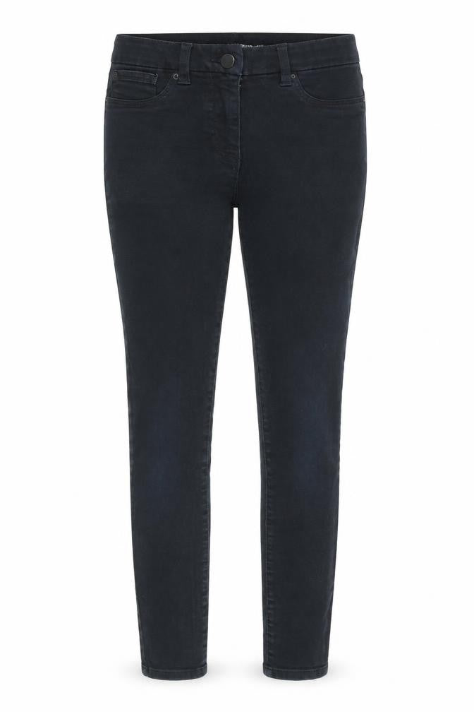 NEXT Womens Black Cotton Skinny Jeans Size 10 L28 in Regular Zip