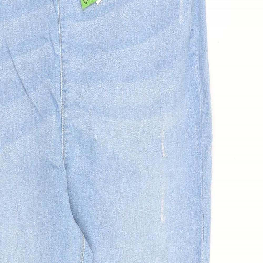 Jenny Womens Blue Cotton Jegging Jeans Size 16 L24 in Regular