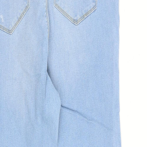 Jenny Womens Blue Cotton Jegging Jeans Size 16 L24 in Regular