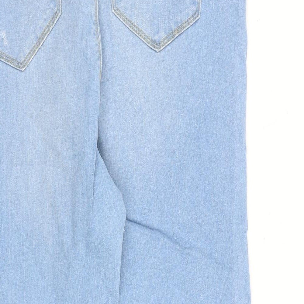 Jenny Womens Blue Cotton Jegging Jeans Size 16 L24 in Regular