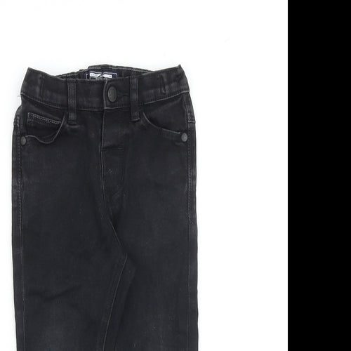 NEXT Baby Black Cotton Capri Jeans Size 12-18 Months Zip