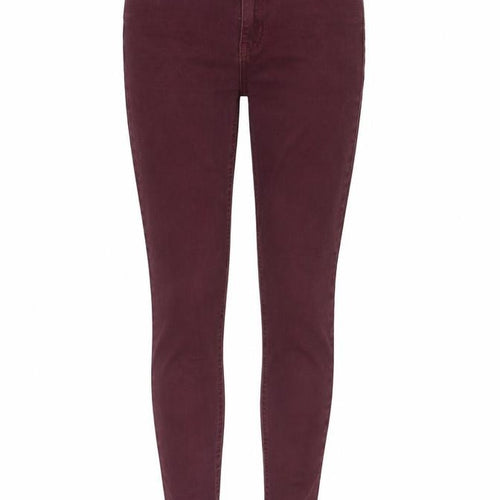 Just Female Womens Red Cotton Skinny Jeans Size 26 in L32 in Slim Zip
