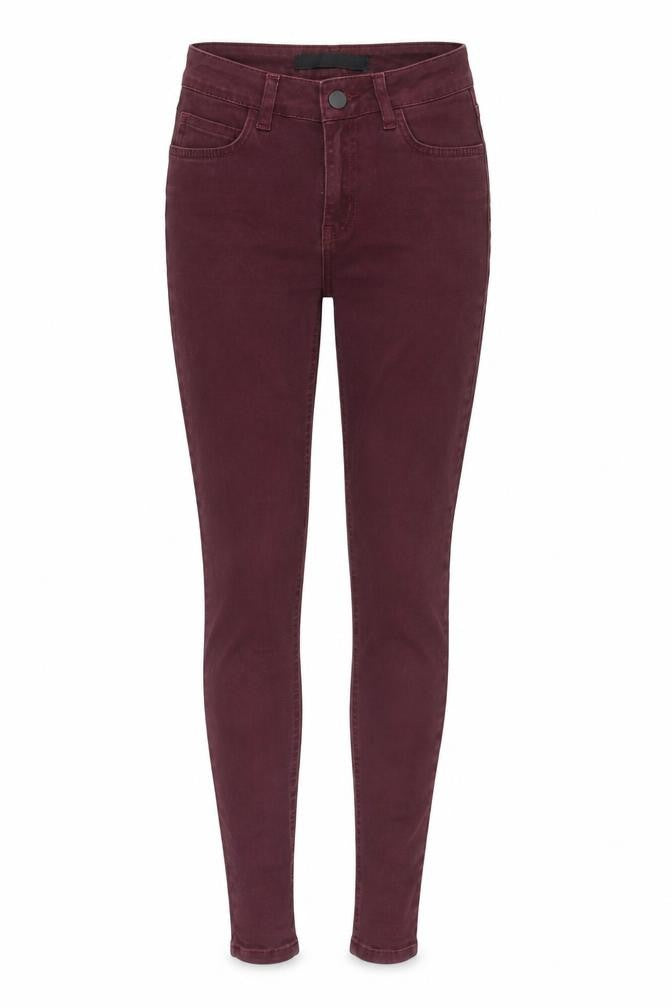 Just Female Womens Red Cotton Skinny Jeans Size 26 in L32 in Slim Zip
