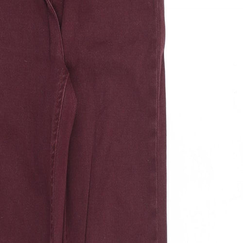 Just Female Womens Red Cotton Skinny Jeans Size 26 in L32 in Slim Zip