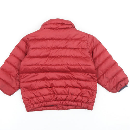 Patagonia Baby Red Puffer Jacket Coat Size 12 Months Zip