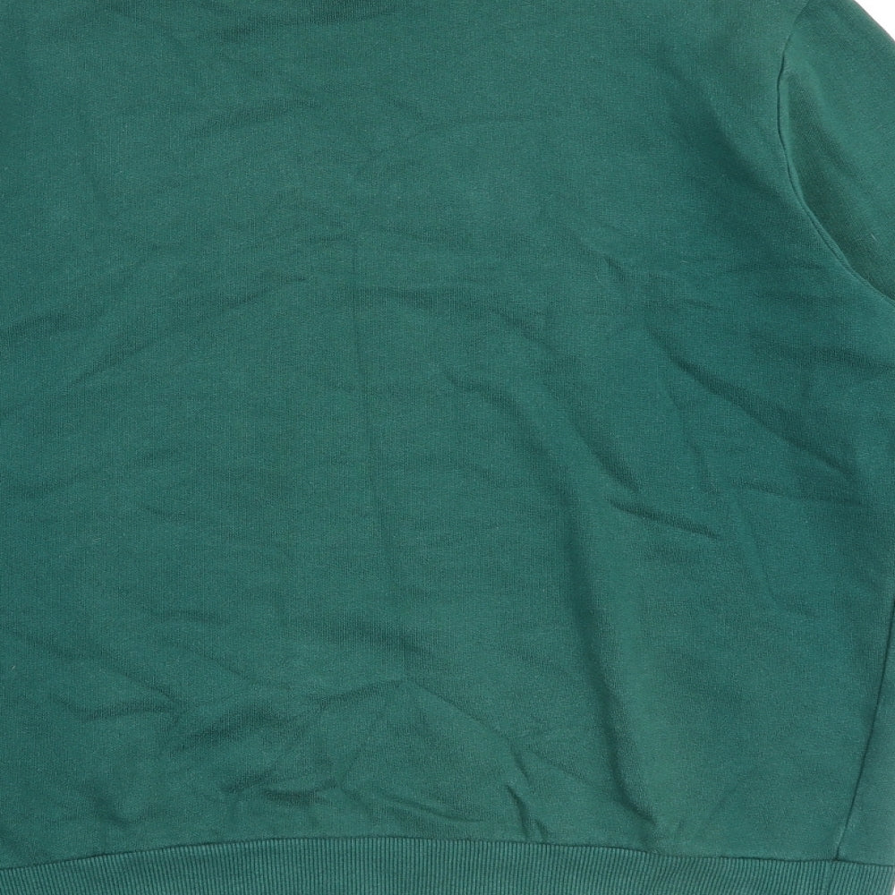 ASOS Mens Green Cotton Pullover Sweatshirt Size M - 1983
