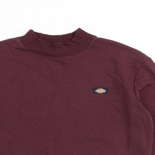 Dickies Mens Red Cotton Pullover Sweatshirt Size S
