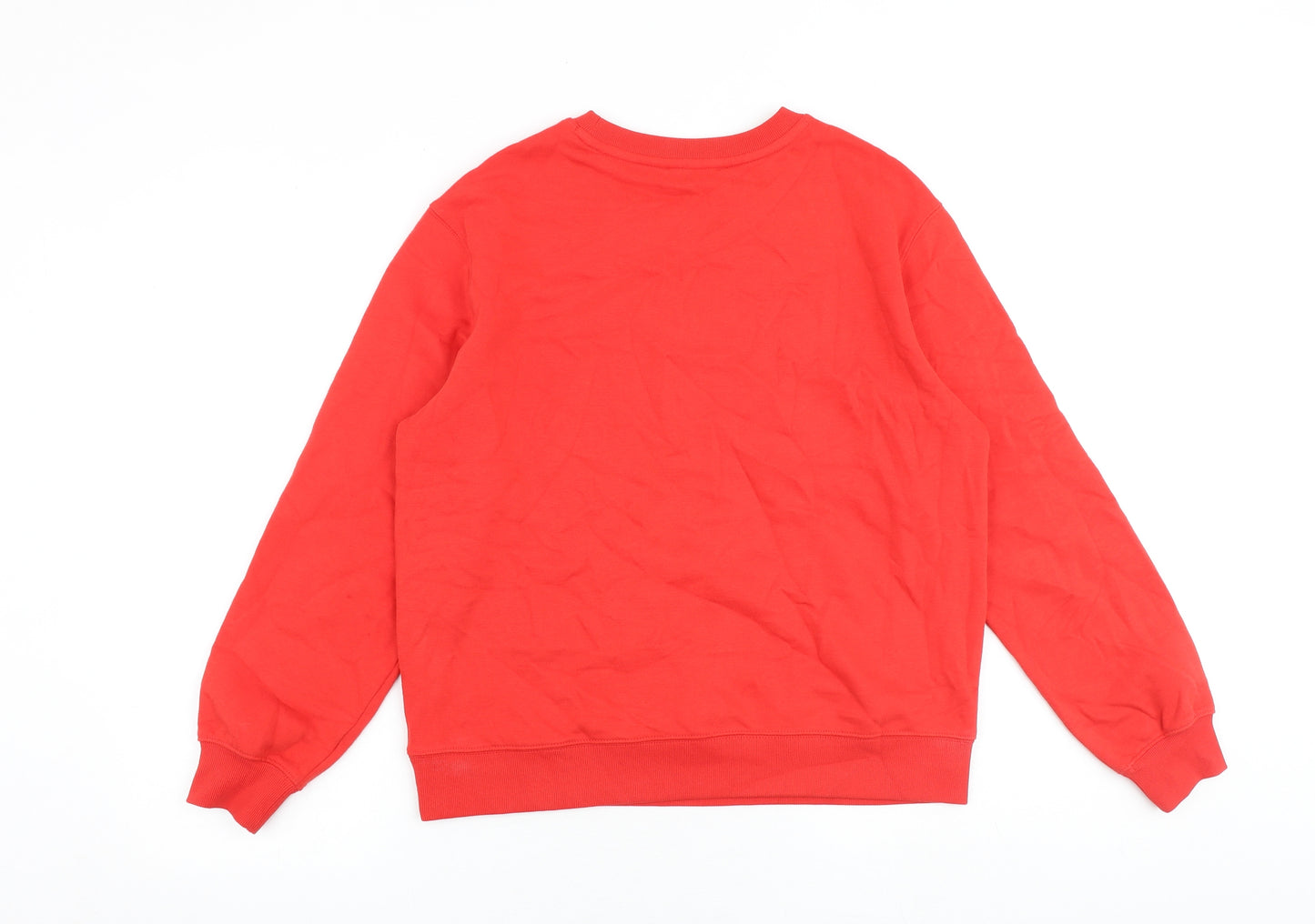 Marks and Spencer Womens Red Polyester Pullover Sweatshirt Size S Pullover