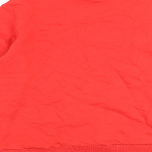 Marks and Spencer Womens Red Polyester Pullover Sweatshirt Size S Pullover