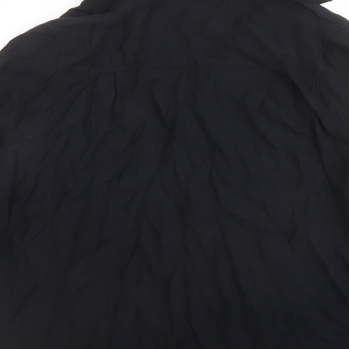 Autograph Womens Black Viscose Basic Blouse Size 16 Collared