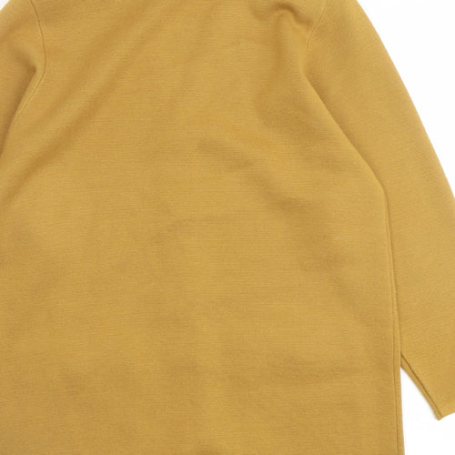 Eastex Womens Brown V-Neck Acrylic Cardigan Jumper Size M