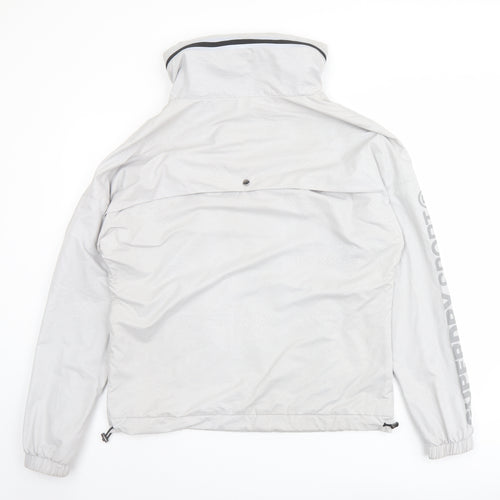 Superdry Mens Grey Jacket Size L Zip