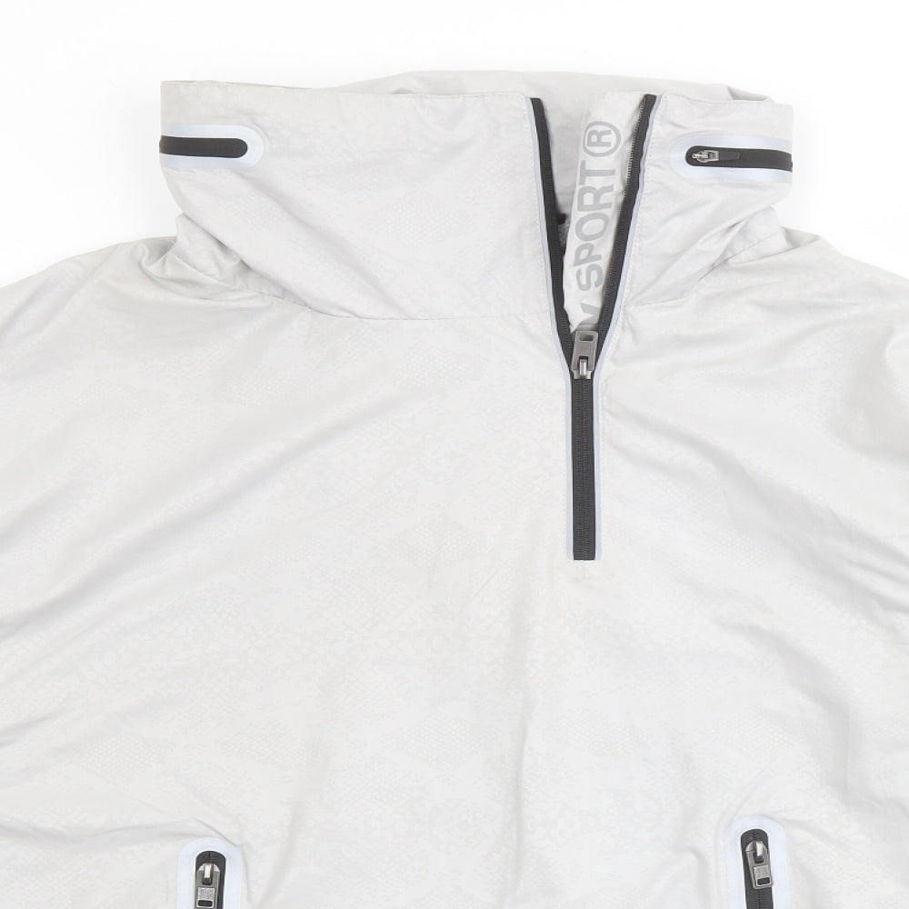 Superdry Mens Grey Jacket Size L Zip