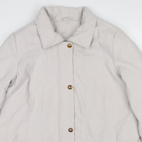 Bonmarché Womens Grey Jacket Size XS Zip