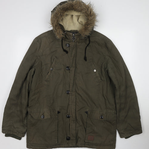 Threadbare Womens Green Jacket Size XL Zip