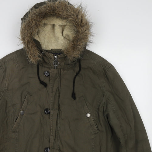 Threadbare Womens Green Jacket Size XL Zip