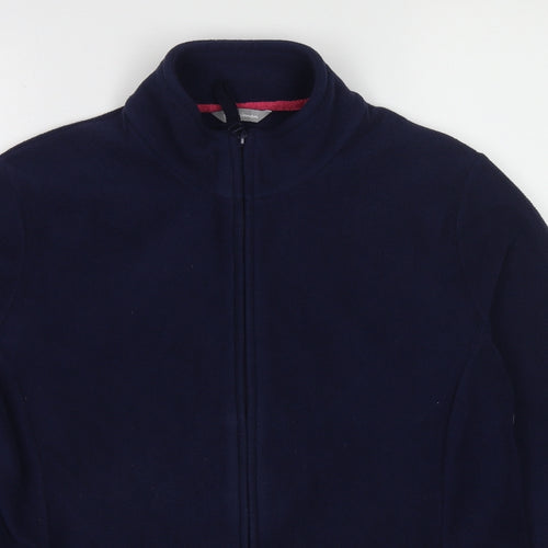 Marks and Spencer Womens Blue Jacket Size 16 Zip