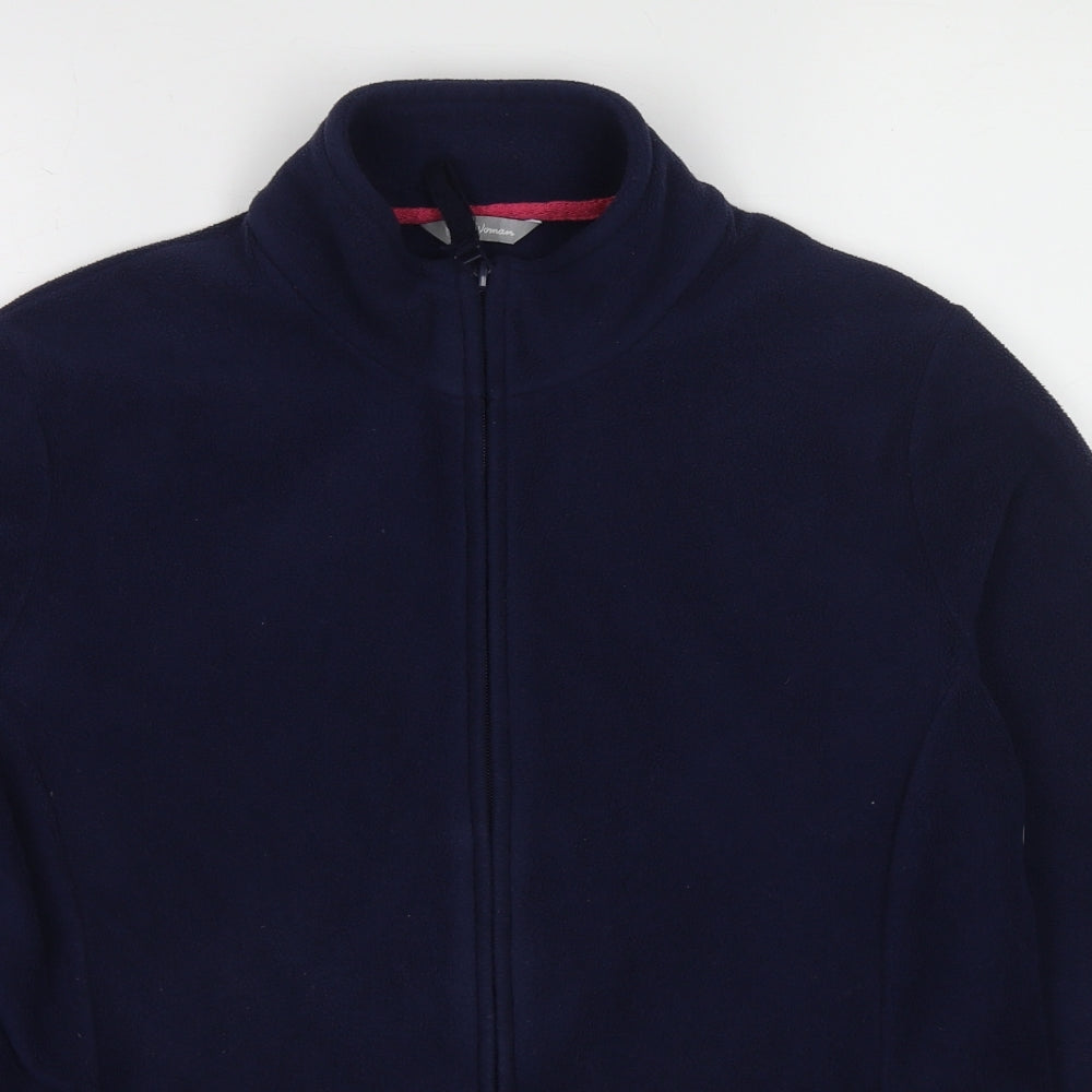 Marks and Spencer Womens Blue Jacket Size 16 Zip