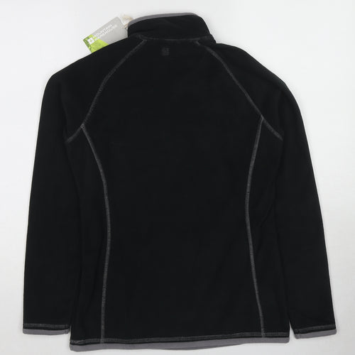 Mountain Warehouse Womens Black Polyester Pullover Sweatshirt Size 8 Pullover