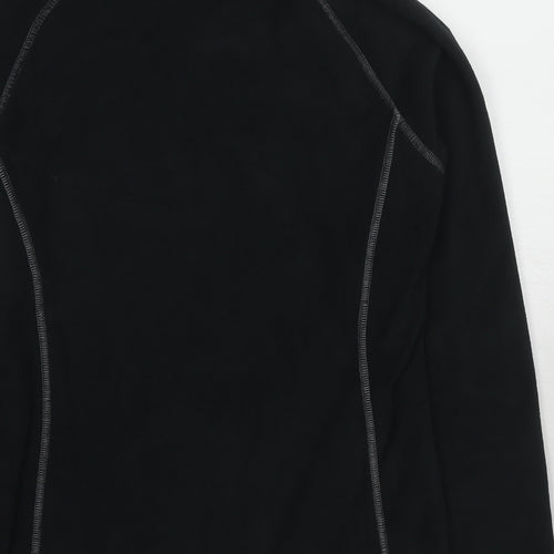 Mountain Warehouse Womens Black Polyester Pullover Sweatshirt Size 8 Pullover