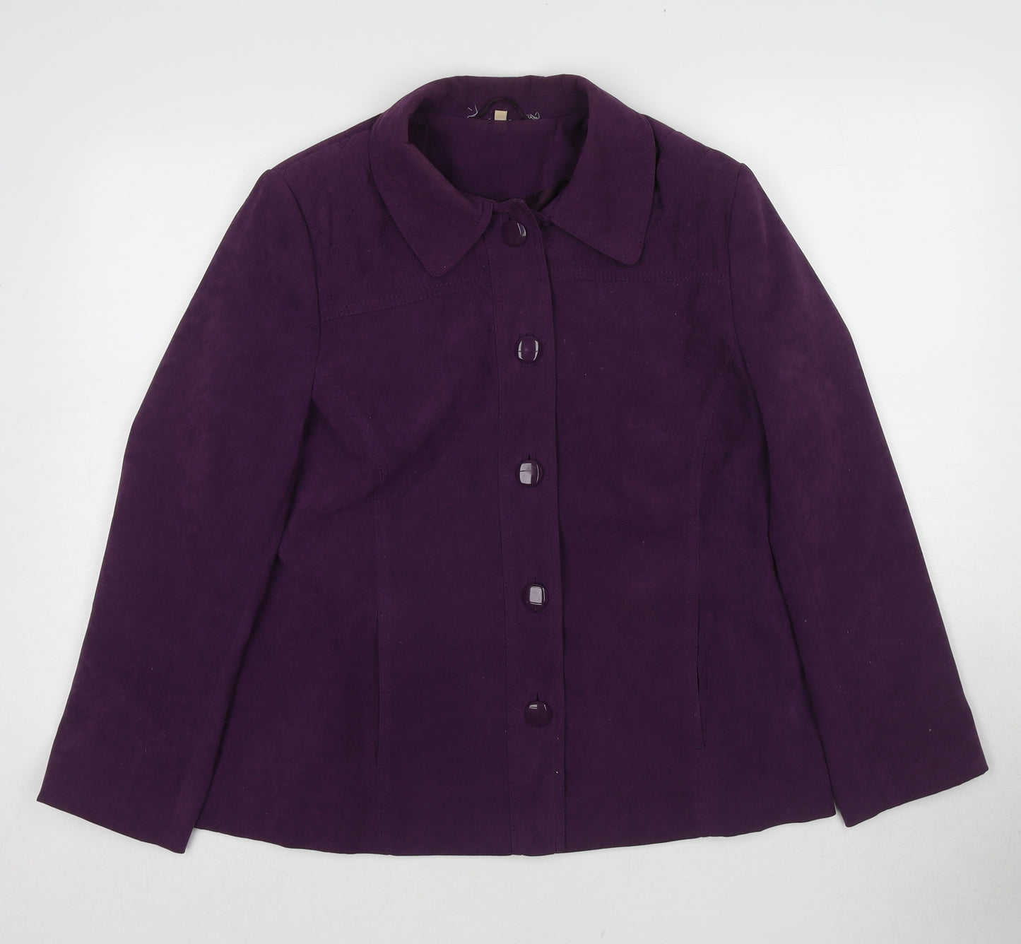 EWM Womens Purple Jacket Size 16 Zip