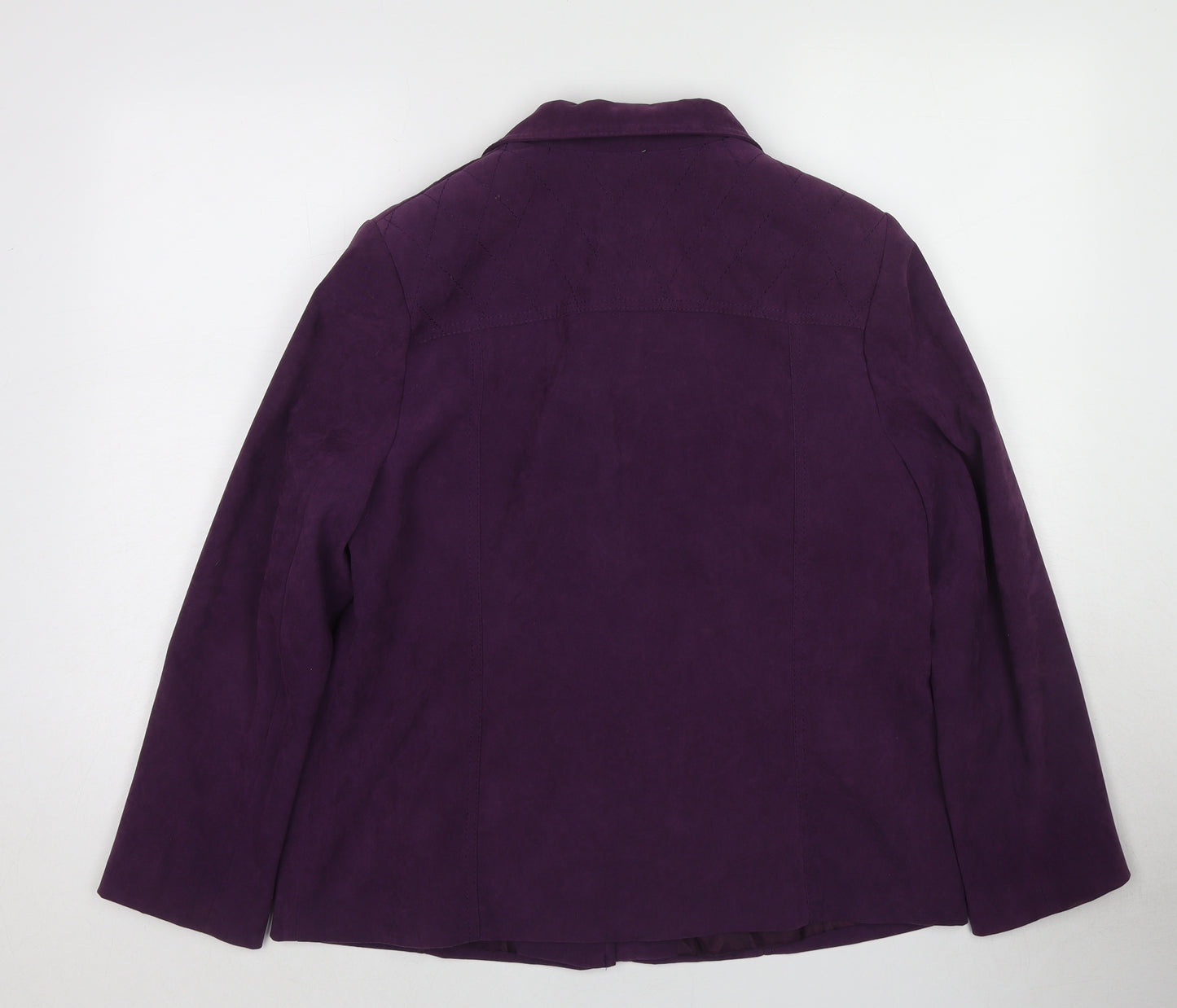 EWM Womens Purple Jacket Size 16 Zip