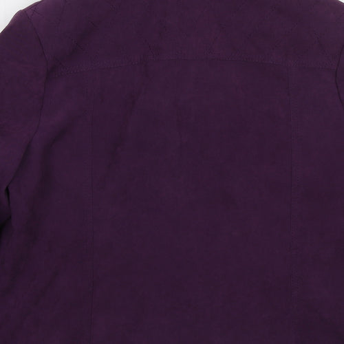 EWM Womens Purple Jacket Size 16 Zip