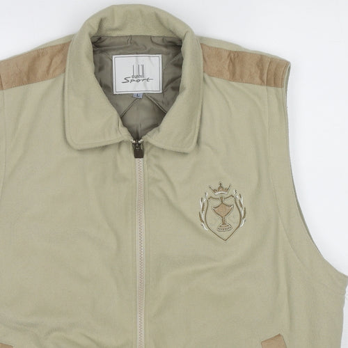 dunhill Womens Green Gilet Jacket Size L Zip