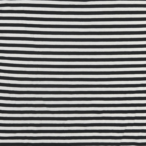 Zara Boys Black Striped Cotton Pullover T-Shirt Size 11-12 Years Round Neck Pullover