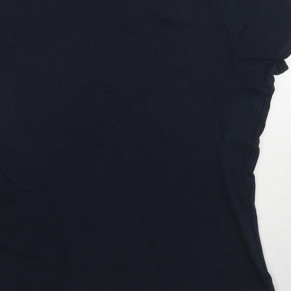 NEXT Womens Blue Cotton Basic T-Shirt Size 18 Round Neck