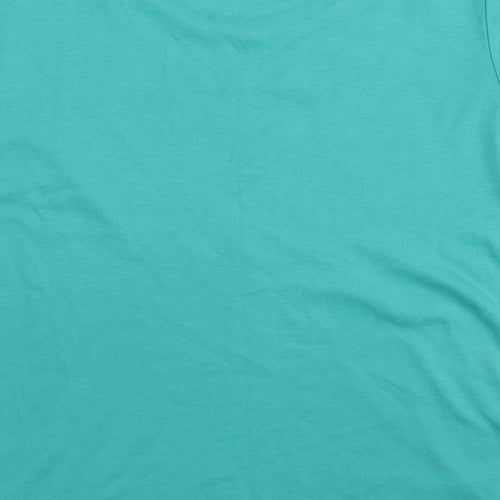 Paramour Womens Green Polyester Basic T-Shirt Size S Scoop Neck - Size S-M