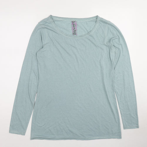 NEXT Womens Blue Cotton Basic T-Shirt Size 16 Round Neck