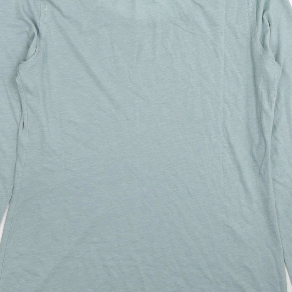 NEXT Womens Blue Cotton Basic T-Shirt Size 16 Round Neck