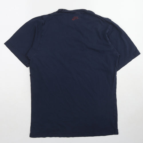 Nike Womens Black Cotton Basic T-Shirt Size S Round Neck - Unisex, Just Do It.