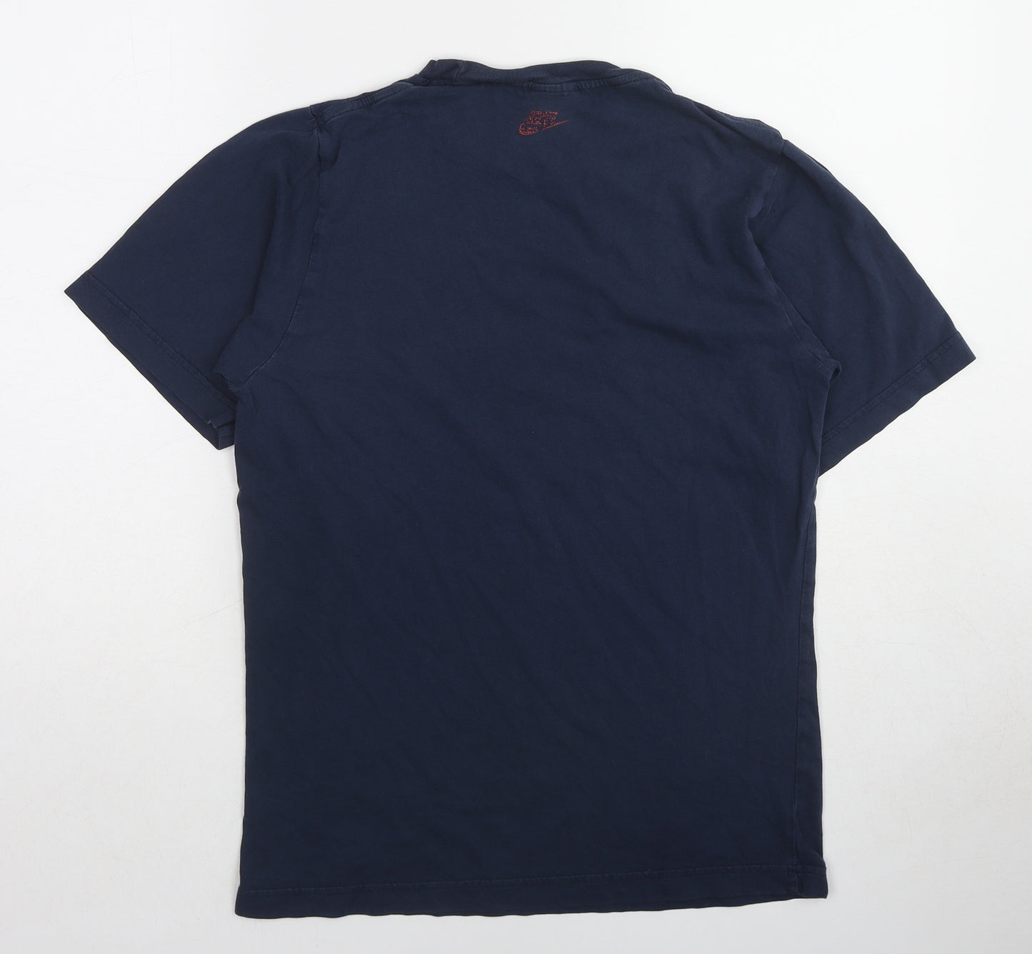 Nike Womens Black Cotton Basic T-Shirt Size S Round Neck - Unisex, Just Do It.