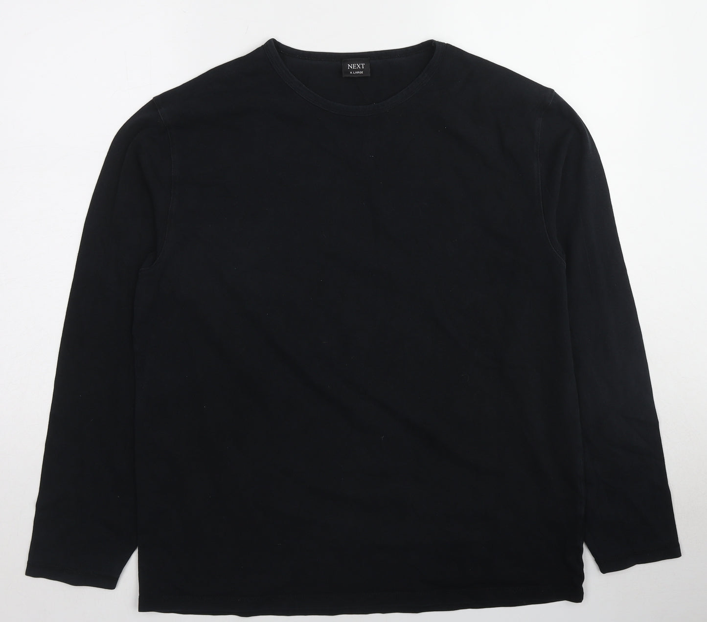 NEXT Womens Black Cotton Basic Blouse Size XL Round Neck