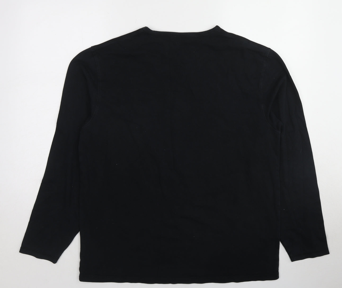 NEXT Womens Black Cotton Basic Blouse Size XL Round Neck