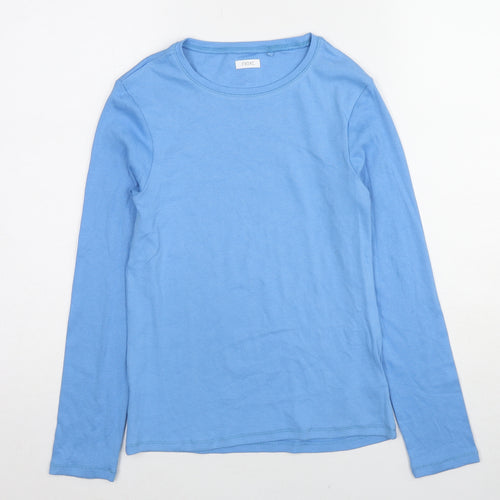NEXT Girls Blue Cotton Basic T-Shirt Size 13 Years Round Neck Pullover