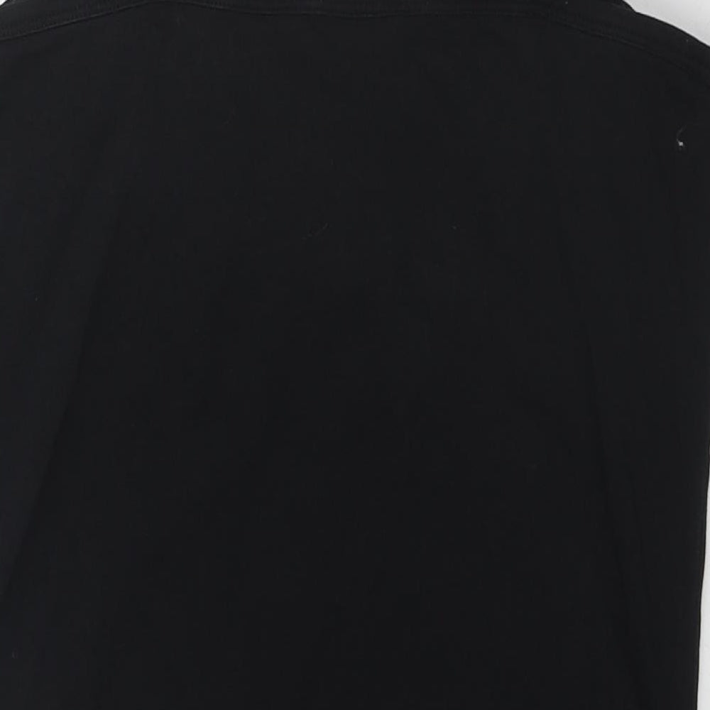 Blooming Marvellous Womens Black Cotton Basic Tank Size S Round Neck