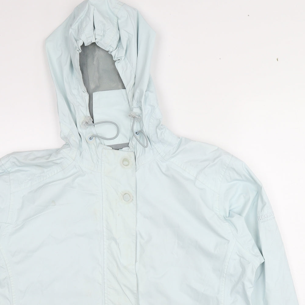 Regatta Womens Blue Windbreaker Jacket Size 14 Zip