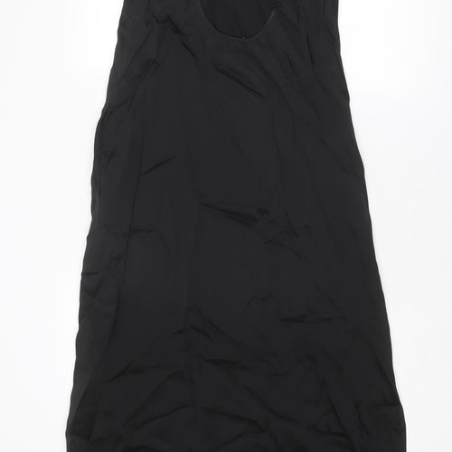 Zara Womens Black Acetate A-Line Size XS V-Neck Pullover