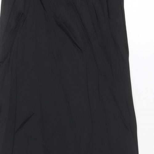 Zara Womens Black Acetate A-Line Size XS V-Neck Pullover